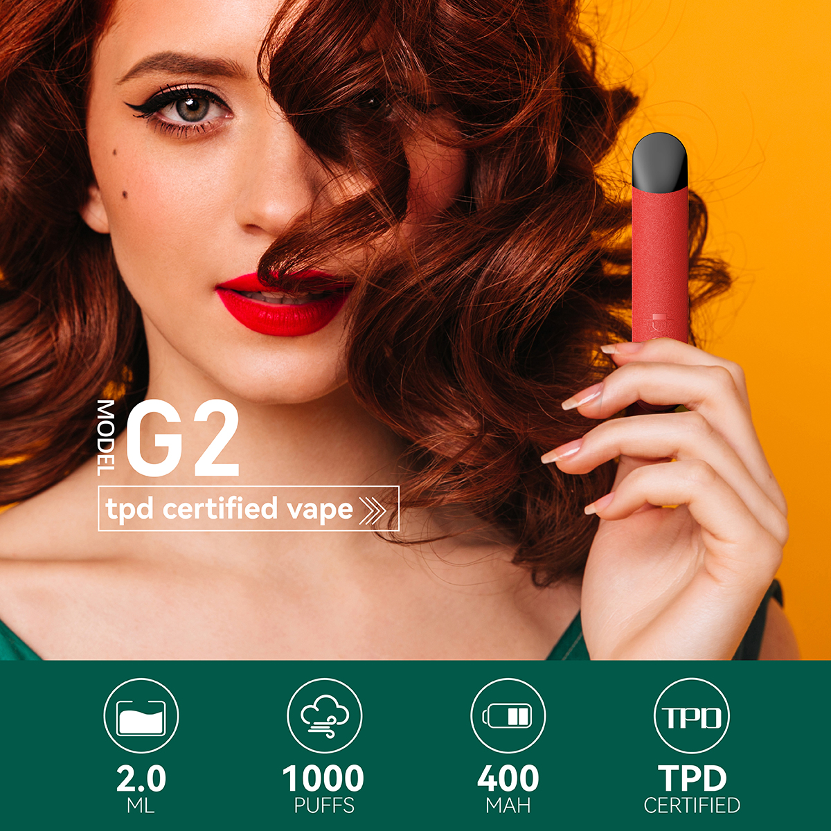 G2 1000 Puffs tpd certified vape 