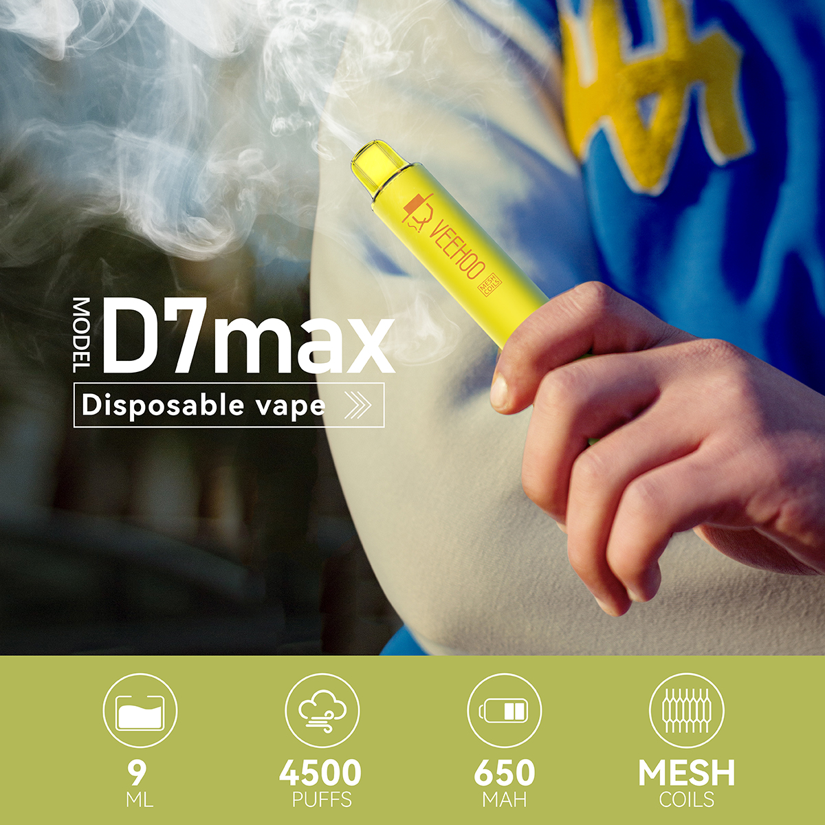 D7max 4500 Puffs Disposable Vape 